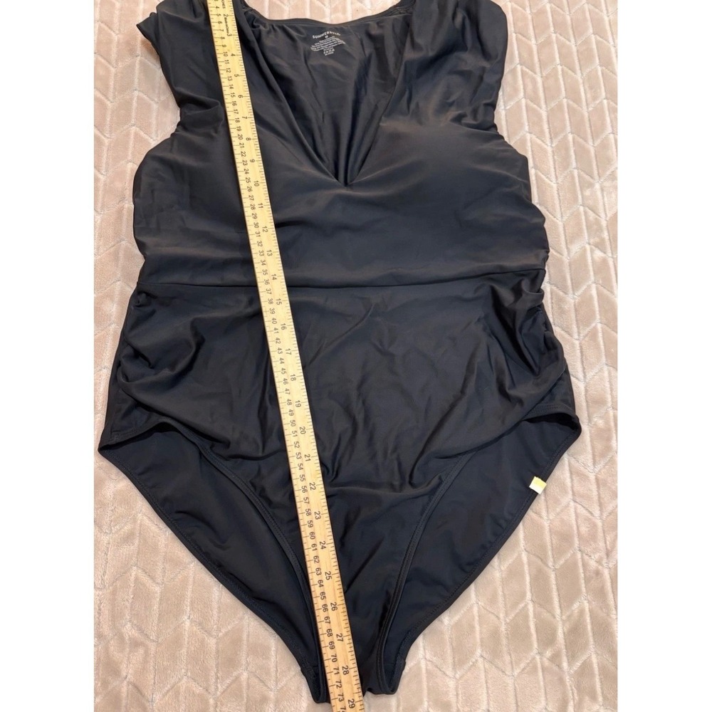 Summersalt The Breaker One Piece Swimsuit Size 16 Black V-Neck Pool Beach Resort - Picture 10 of 14